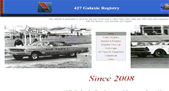 Desktop Screenshot of 427galaxieregistry.com
